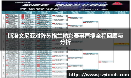 斯洛文尼亚对阵苏格兰精彩赛事直播全程回顾与分析